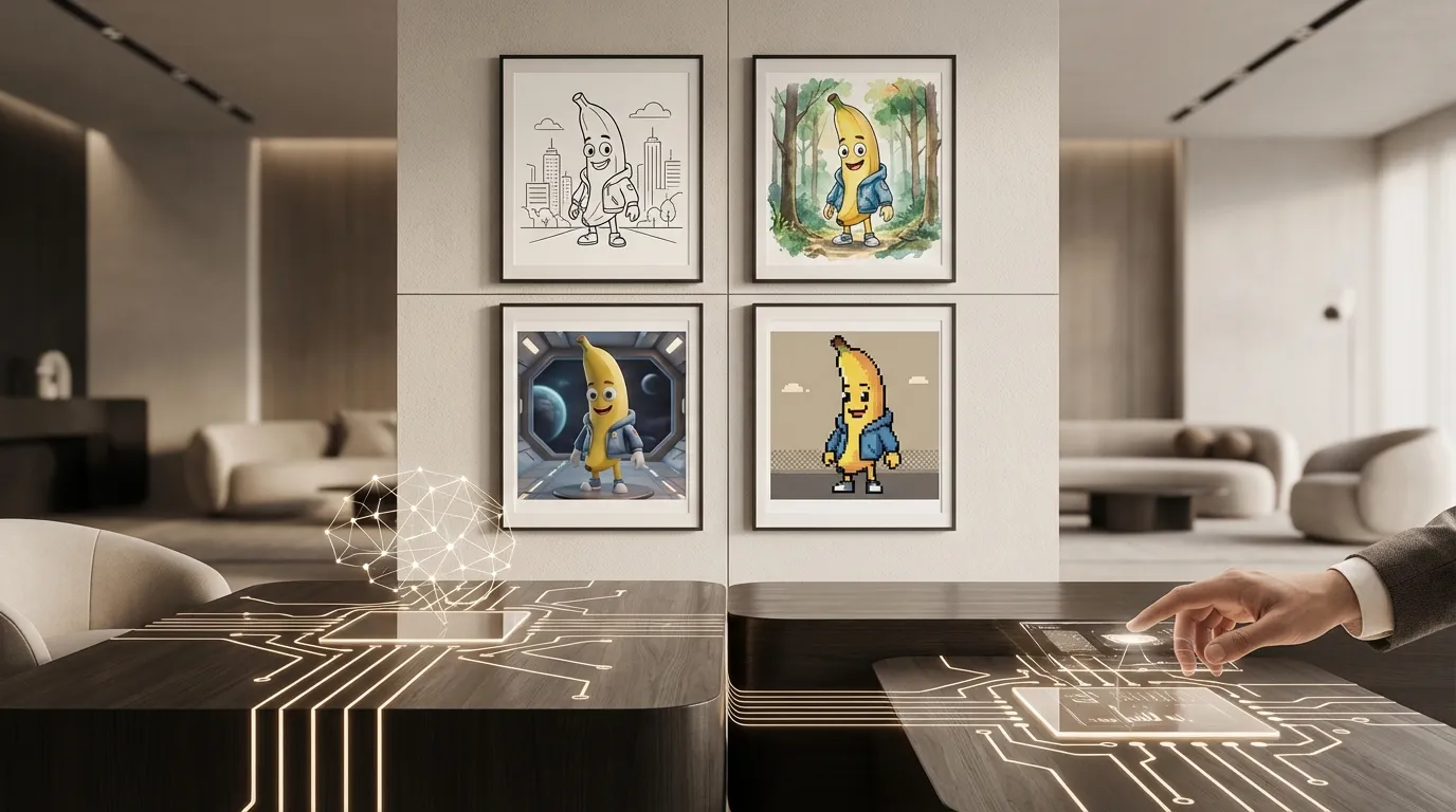 Démonstration de la cohérence des personnages avec Nano Banana 2