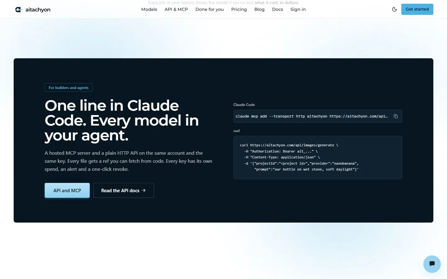 Une ligne dans Claude Code.