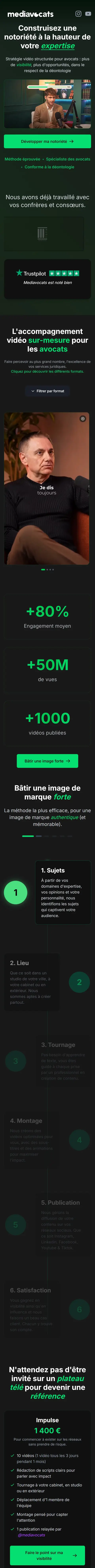 Mediavocats on a phone