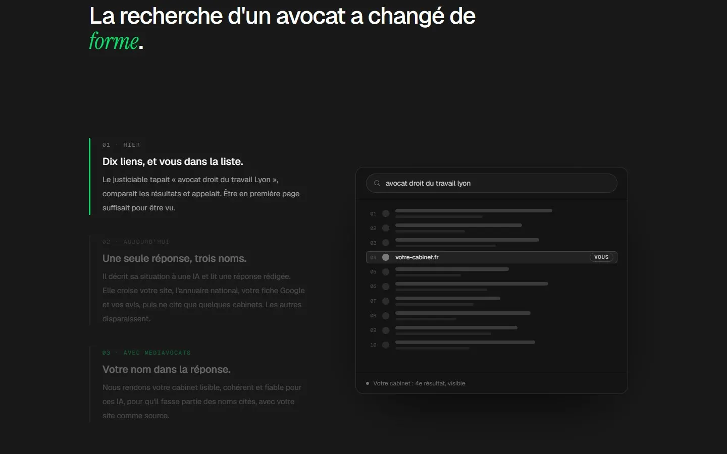 Dix liens hier, trois noms aujourd'hui.