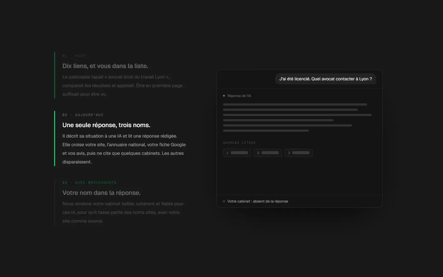 Six mois pour installer une présence.
